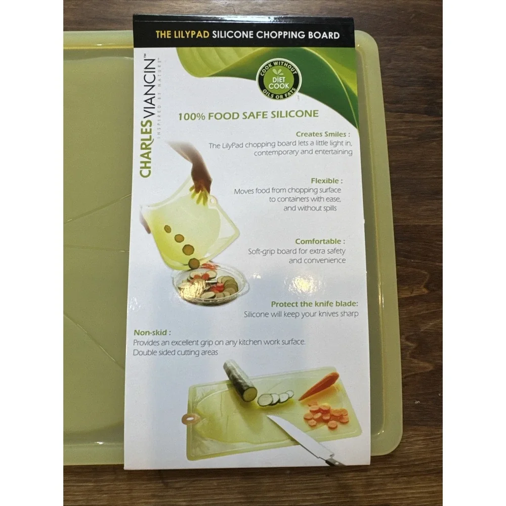 [New] Flexible Silicone Cutting Board Charles Viancin Lilypad Large (16